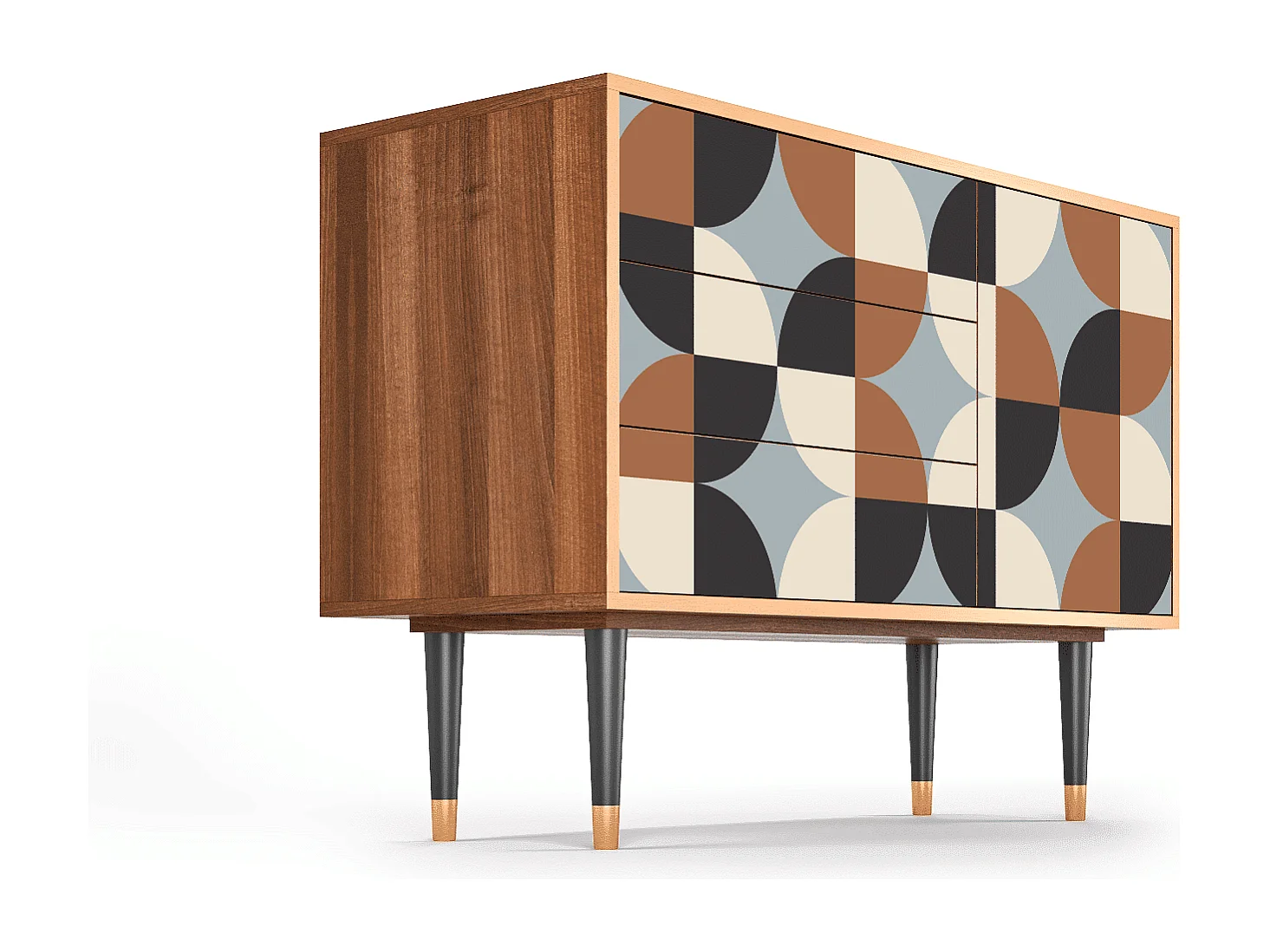 Kredens - 115х84х41 cm - S3 - Brown Sensation, Orzech