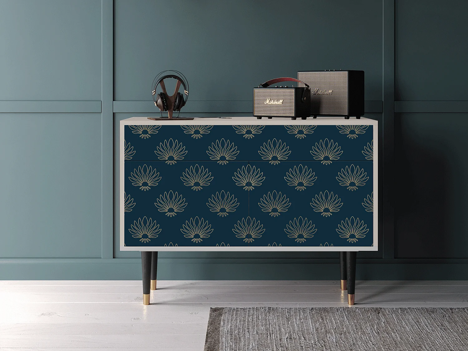Buffet - 115x85x48 cm - BS4 - Blue Lotus, Sable