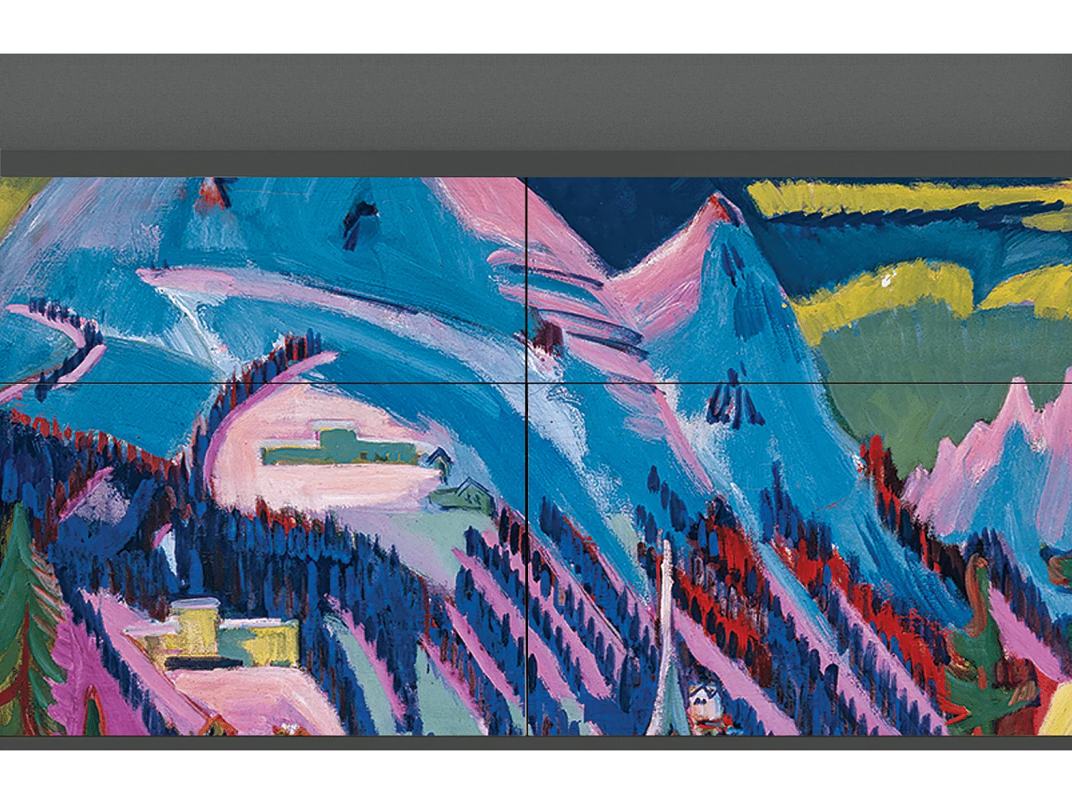 Aparador - 115x85x48 cm - BS4 - Davos Winter, Antracite