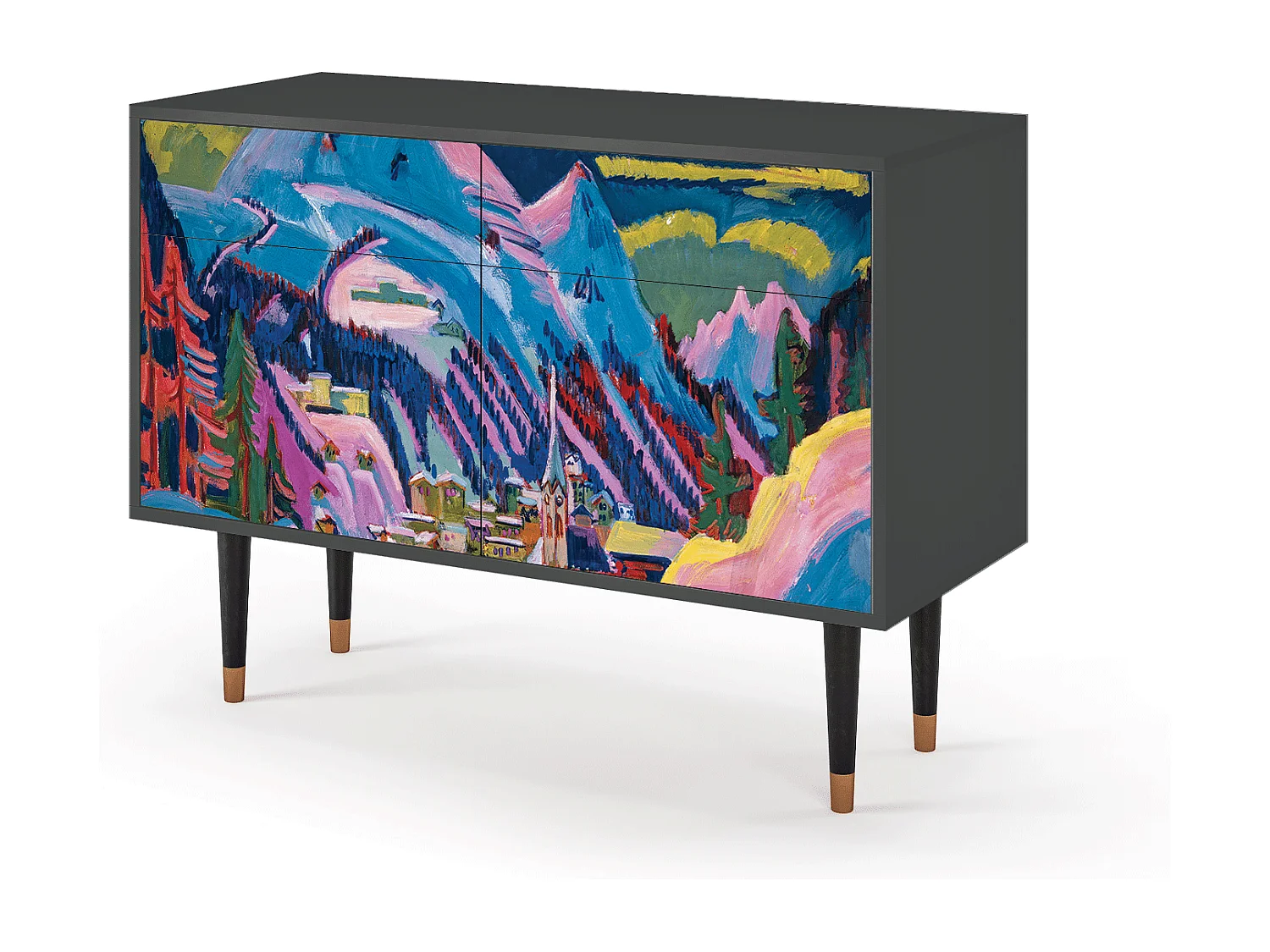 Buffet - 115x85x48 cm - BS4 - Davos Winter, Anthracite