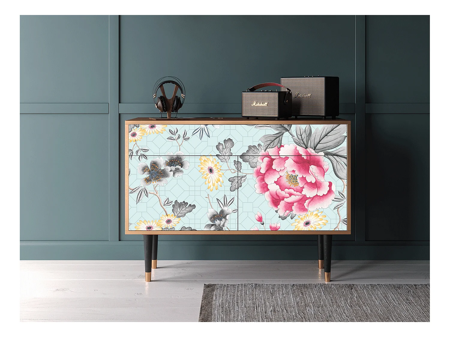 Buffet - 115x85x48 cm - BS4 - Sky Garden, Noyer