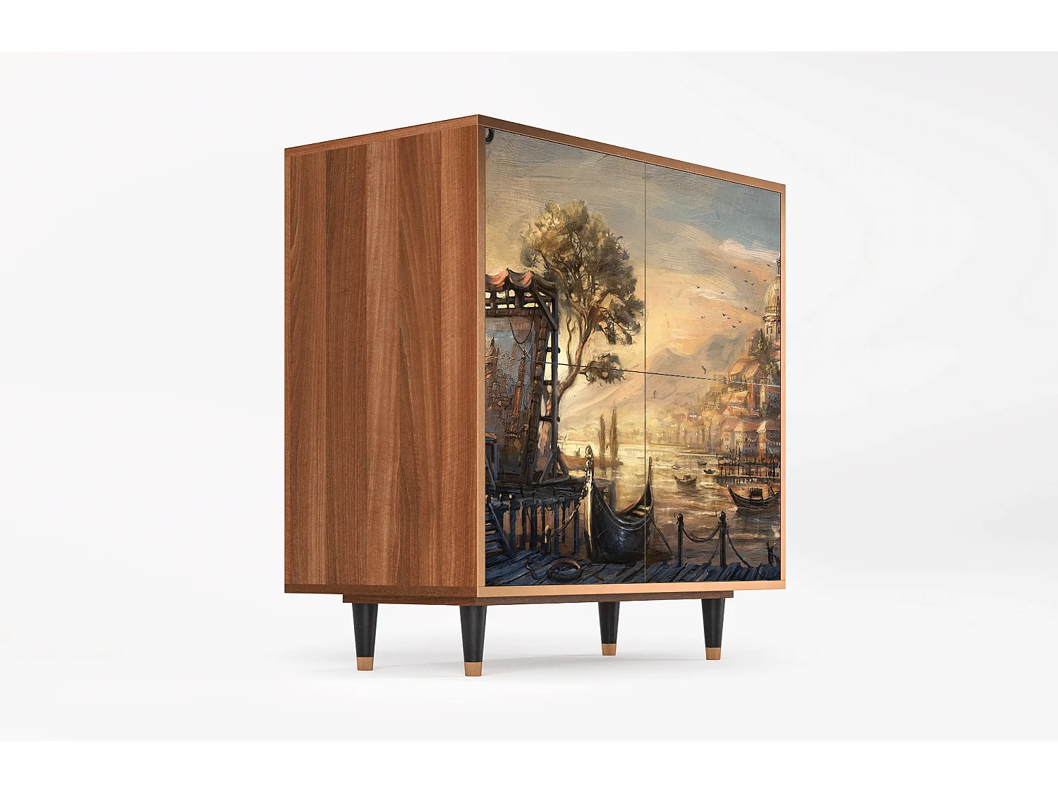 Credenza - 94x96x48 cm - BS3 - Venice, Noce