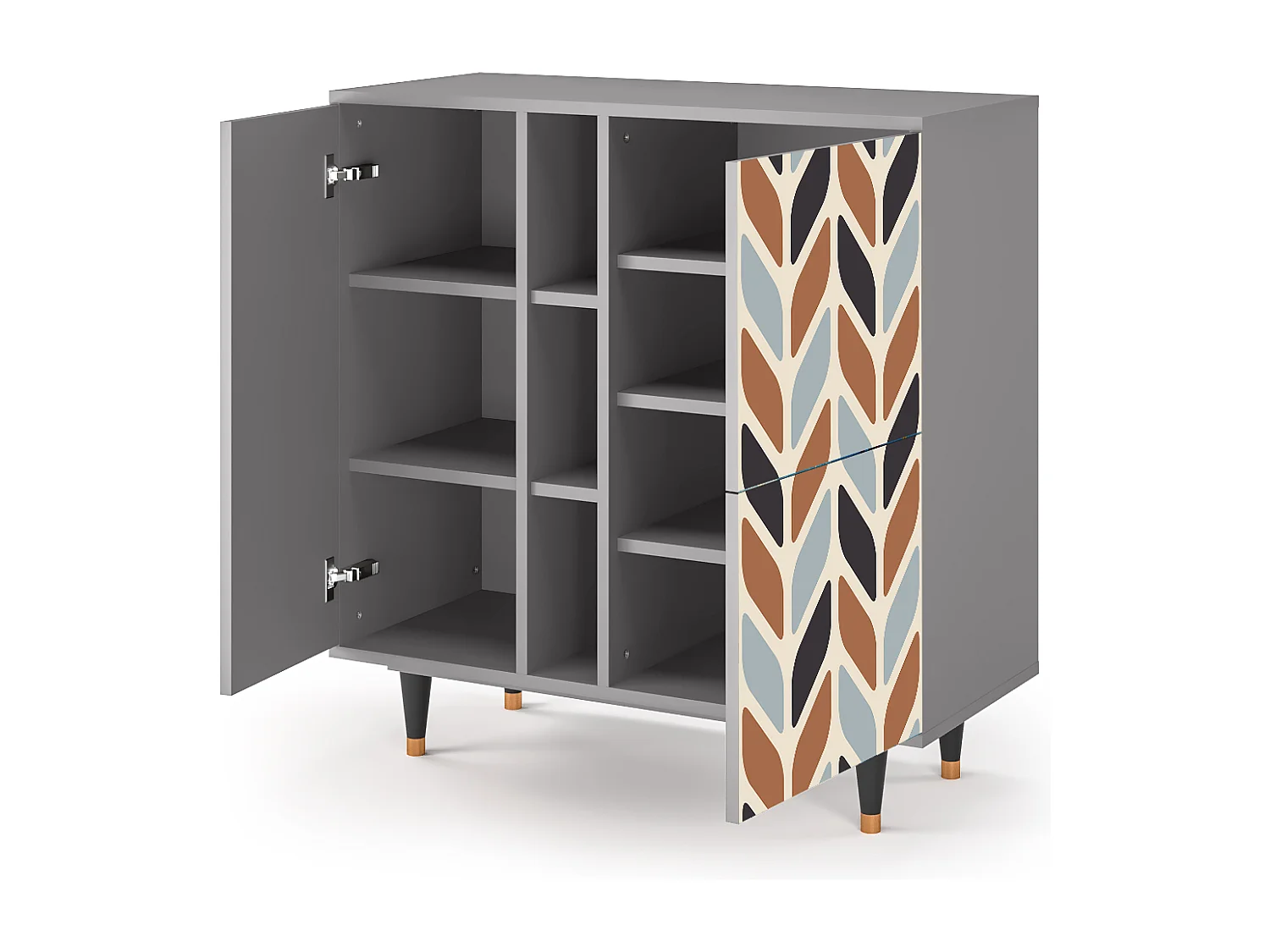 Buffet - 94х96х41 cm - BS5 - Beige Laure, Gris