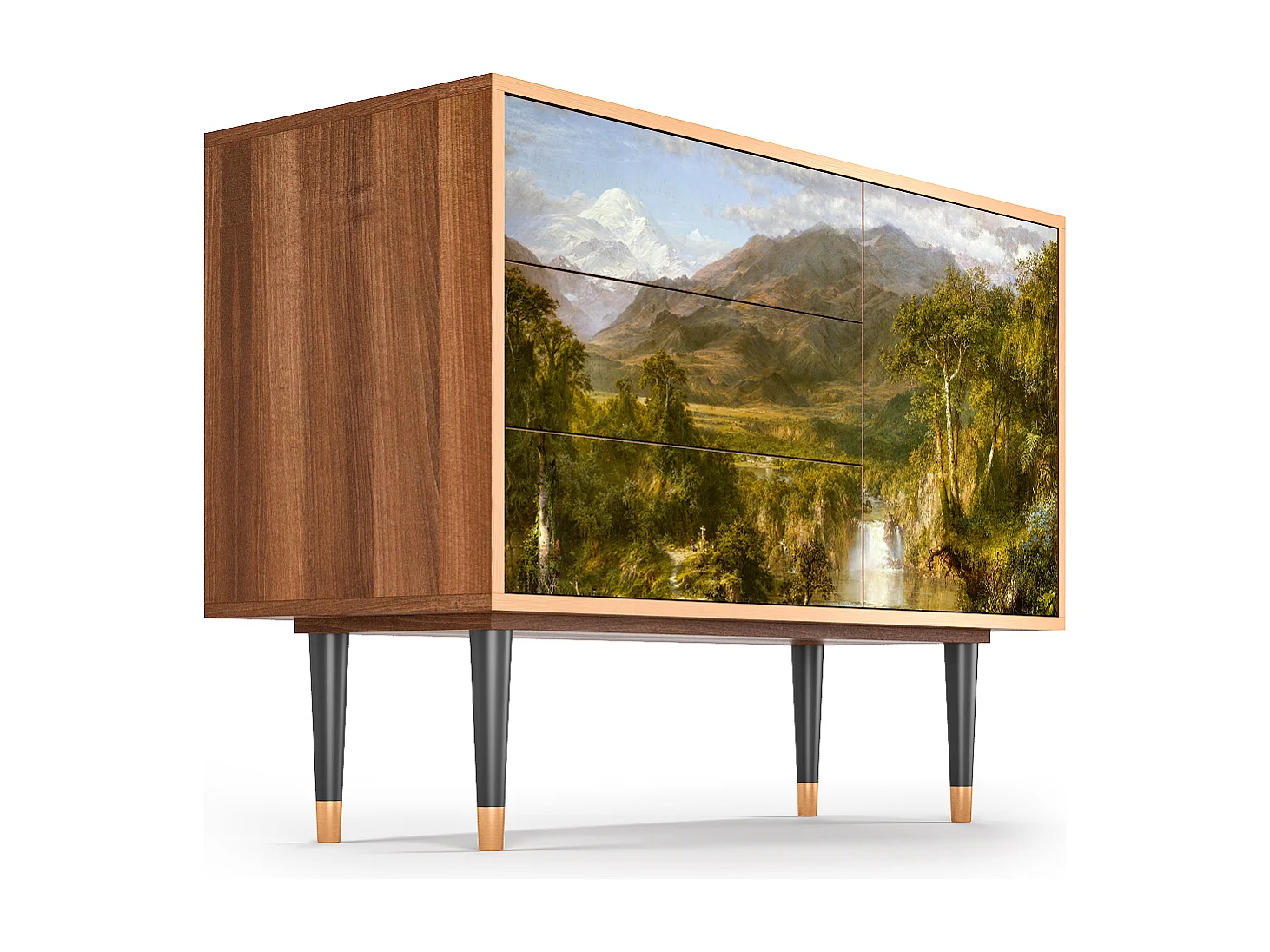 Kredens - 115х84х41 cm - S3 - The Heart of the Andes , Orzech