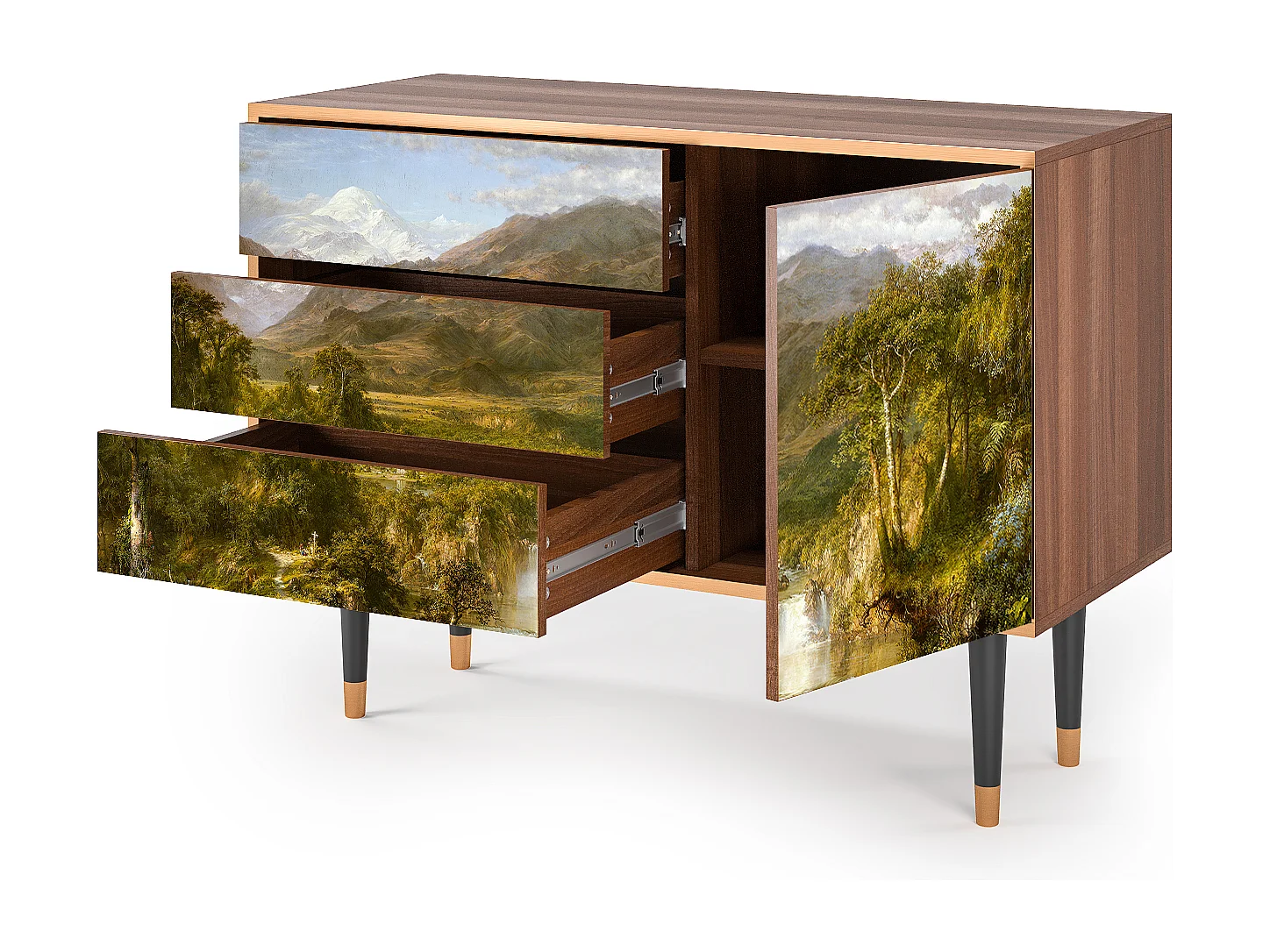 Buffet - 115х84х41 cm - S3 - The Heart of the Andes , Noyer