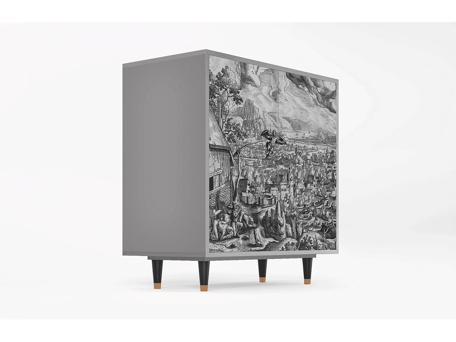 Buffet - 94x96x48 cm - BS3 - Departure, Gris