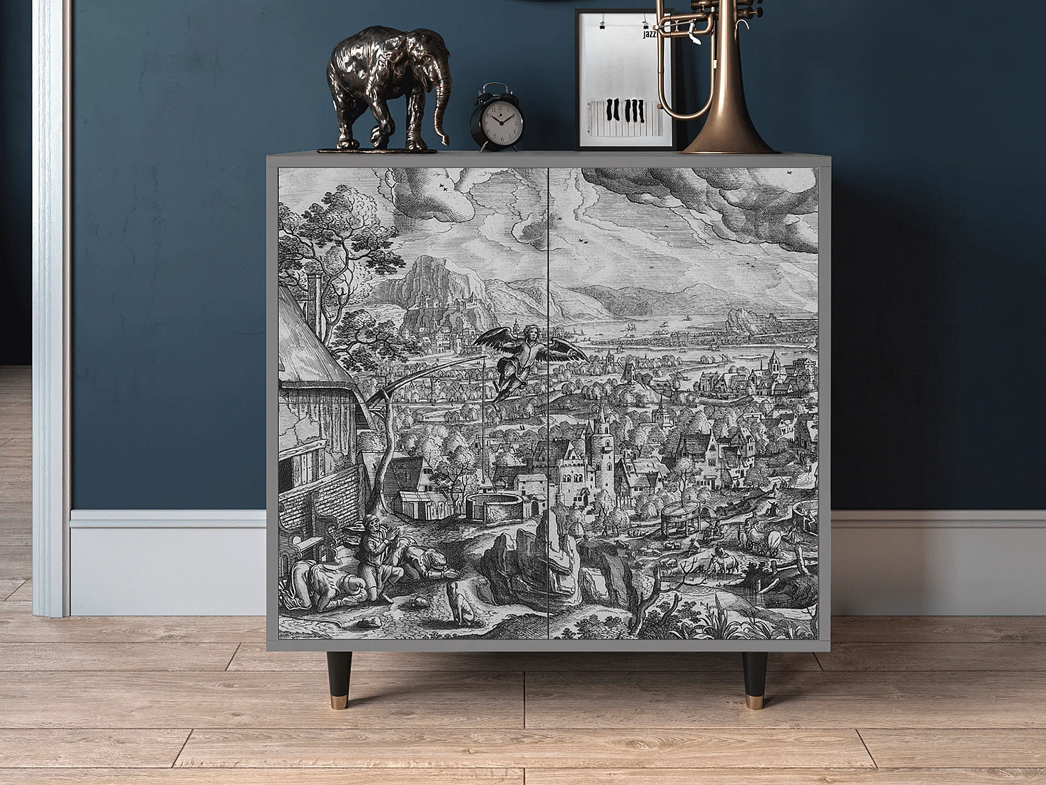 Buffet - 94x96x48 cm - BS3 - Departure, Gris