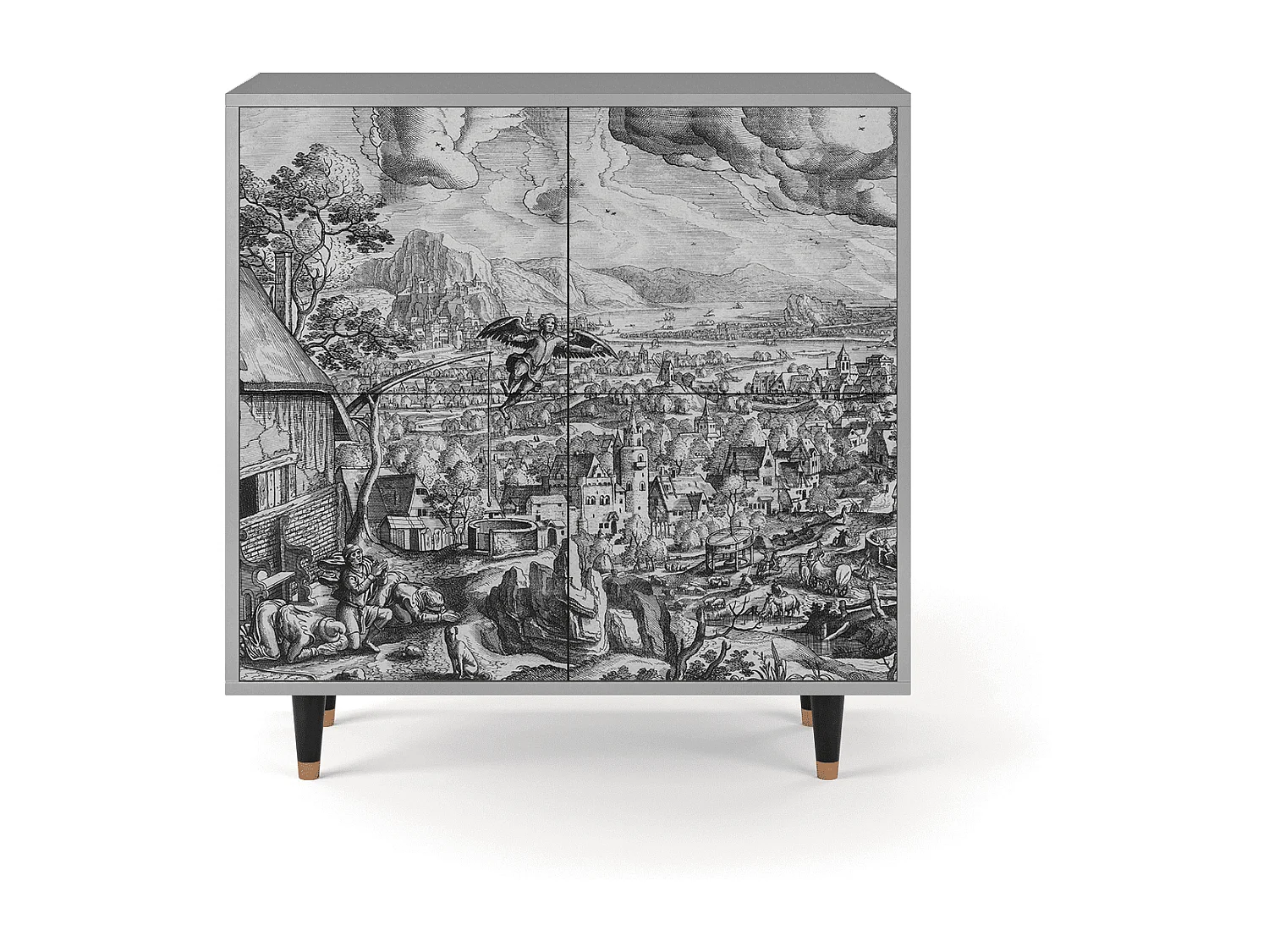 Buffet - 94x96x48 cm - BS3 - Departure, Gris