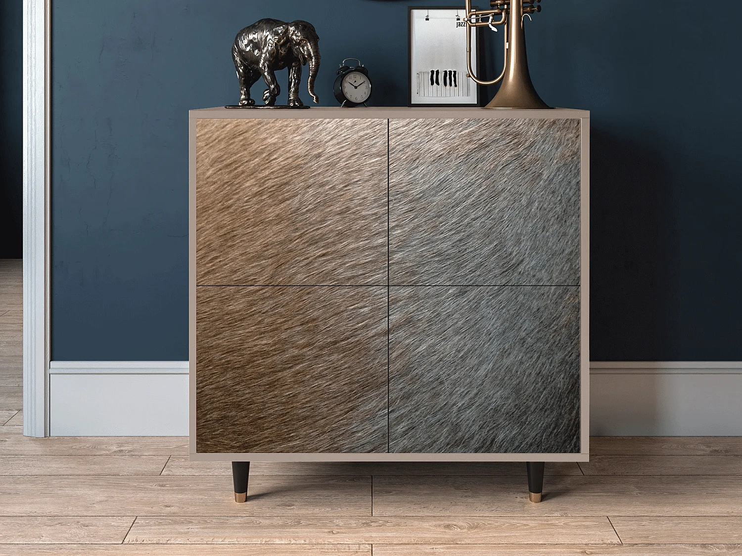 Dressoir - 94x96x48 cm - BS3 - Peanut Hair, Latte