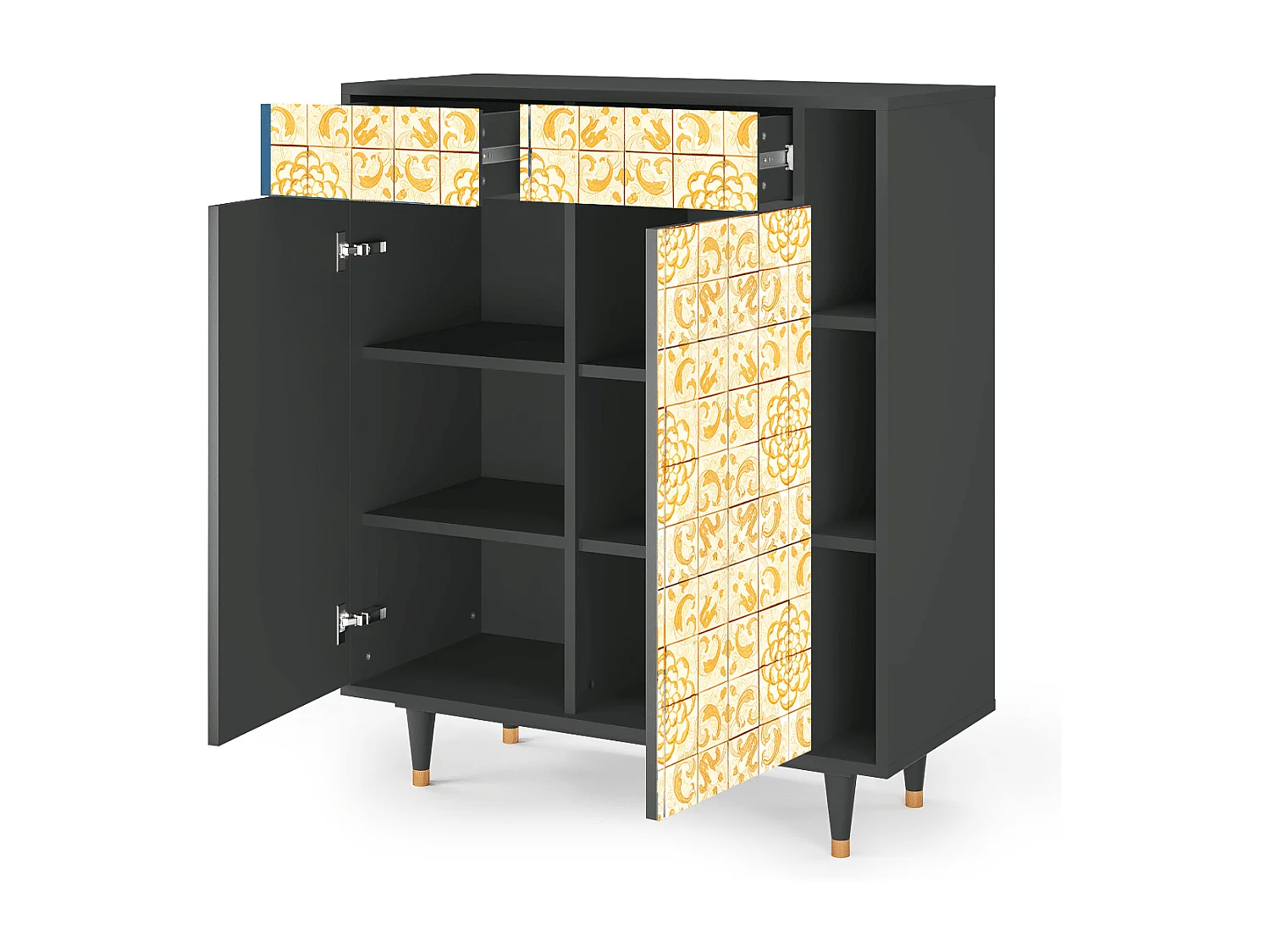 Credenza - 96х110х41 cm - BS6 - Sunshiny Tile, Antracite