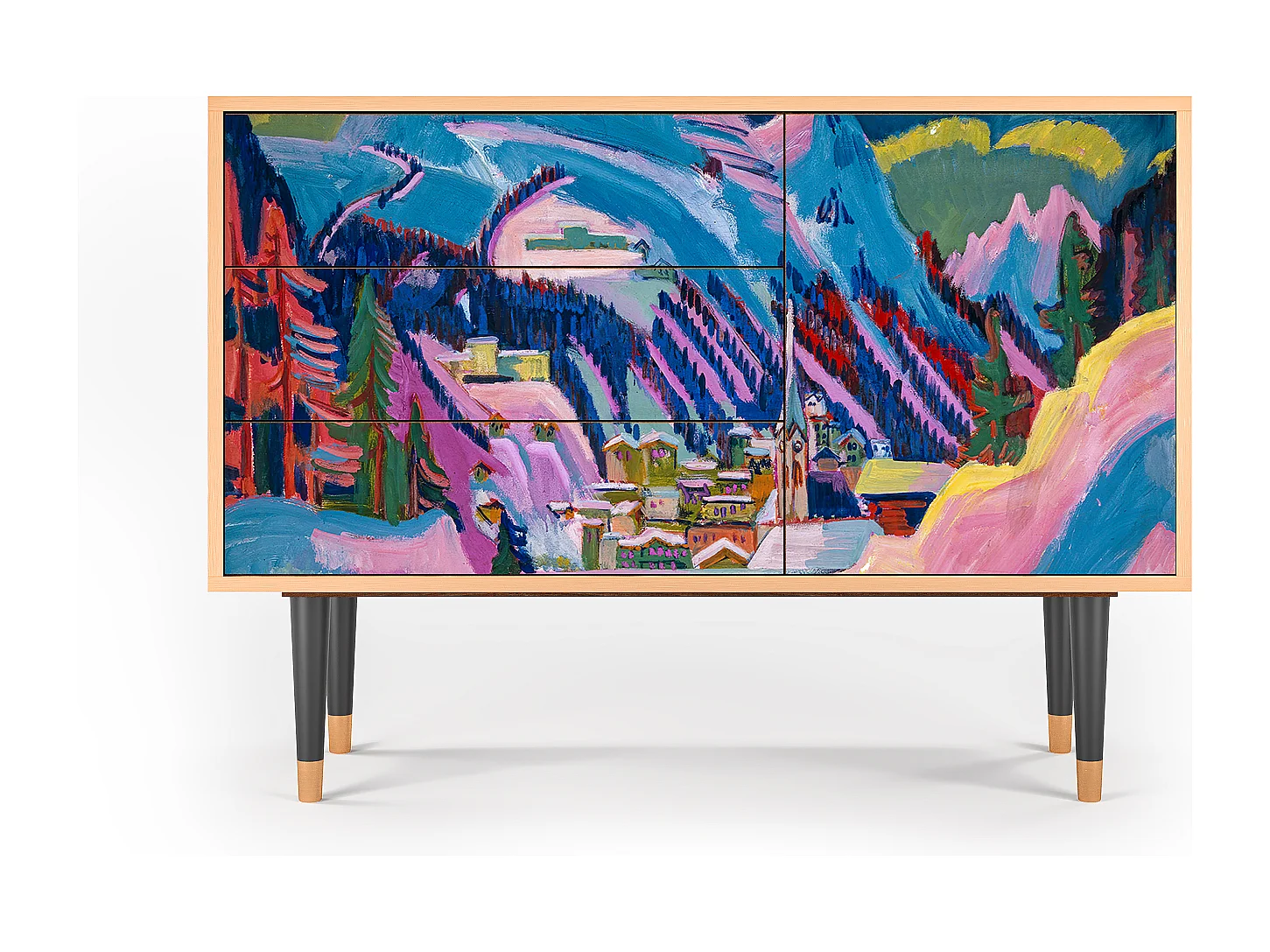 Credenza - 115х84х41 cm - S3 - Davos Winter, Noce