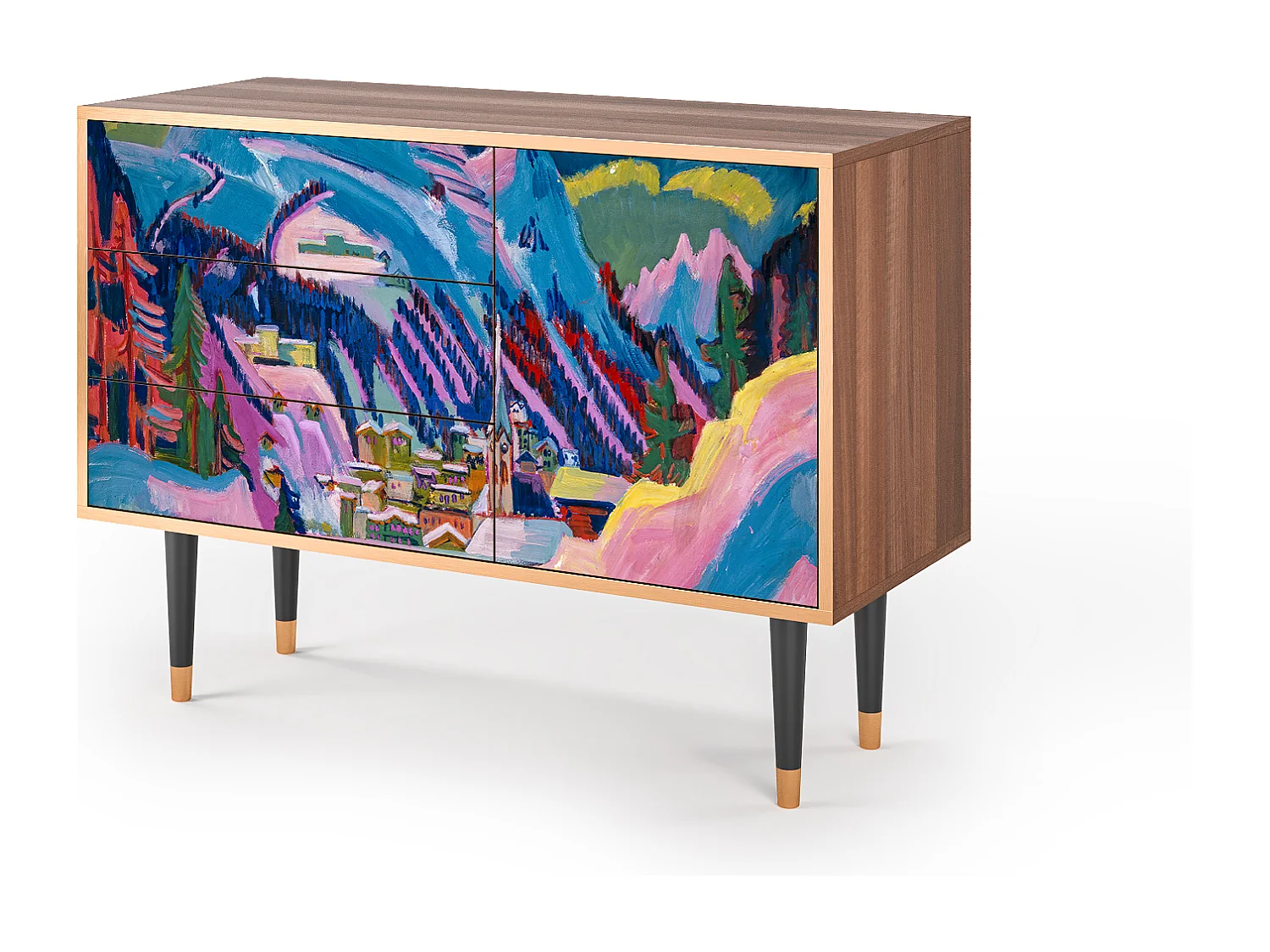 Buffet - 115х84х41 cm - S3 - Davos Winter, Noyer