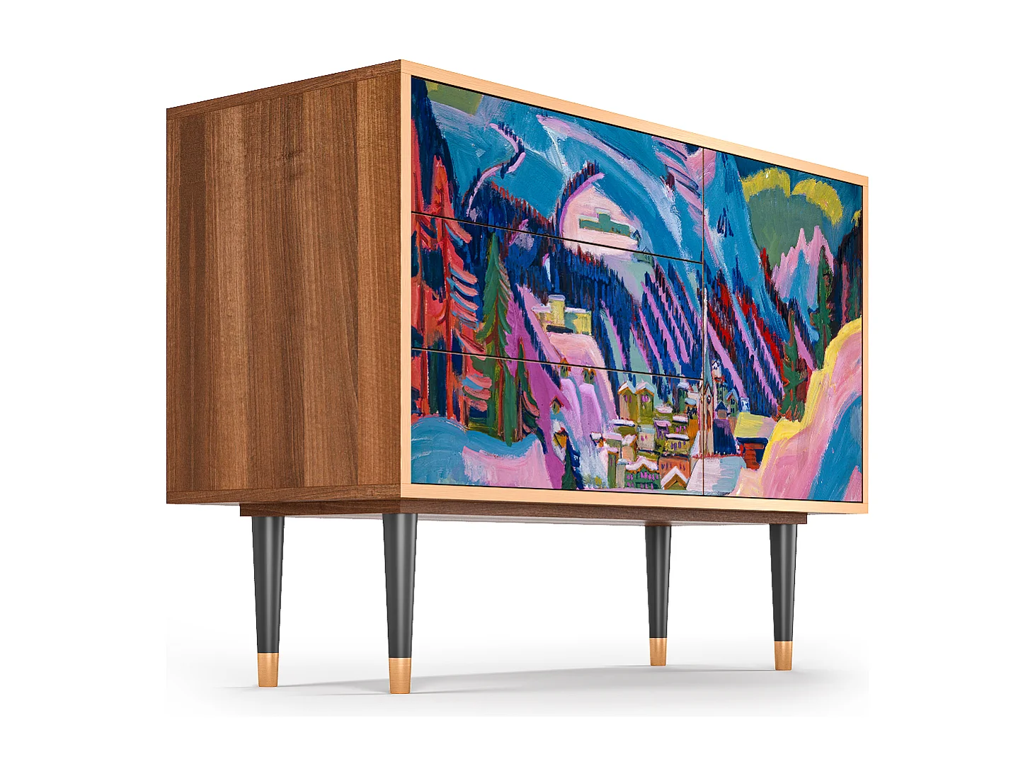 Credenza - 115х84х41 cm - S3 - Davos Winter, Noce