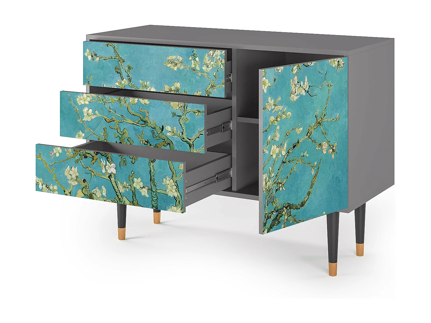 Buffet - 115х84х41 cm - S3 - Almond Blossom, Gris