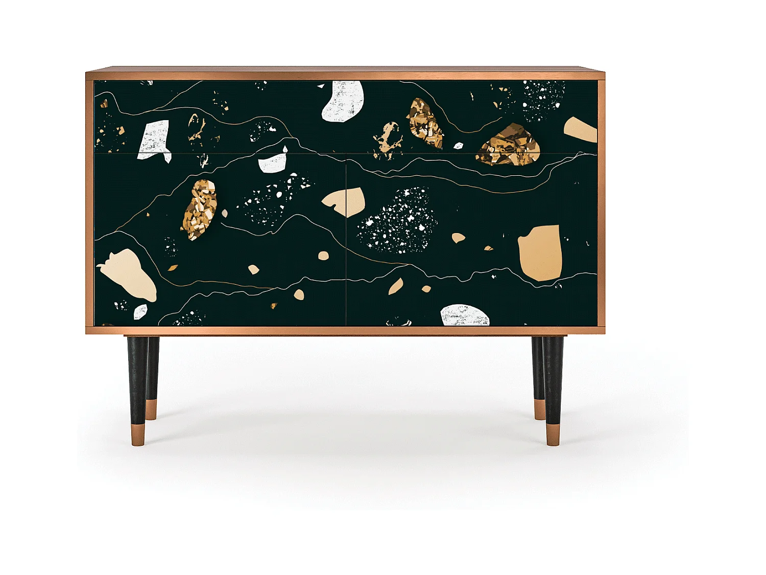 Credenza - 115x85x48 cm - BS4 - Space Rocks, Noce