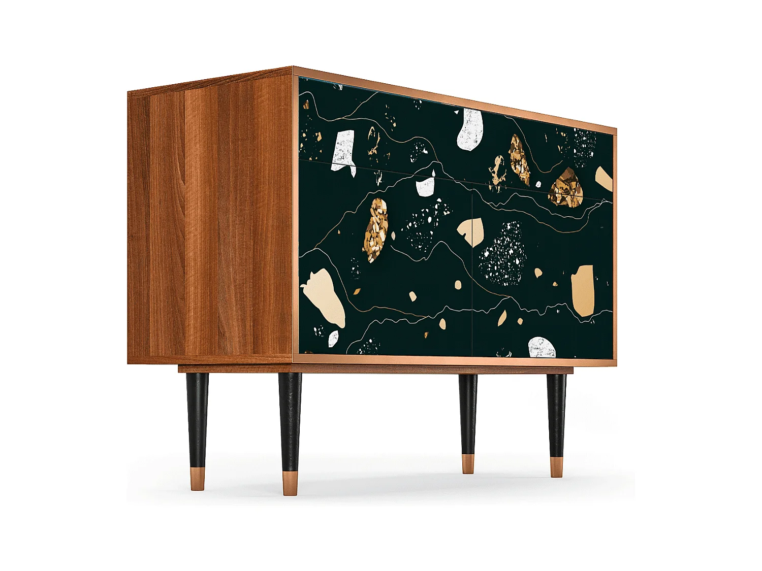 Credenza - 115x85x48 cm - BS4 - Space Rocks, Noce