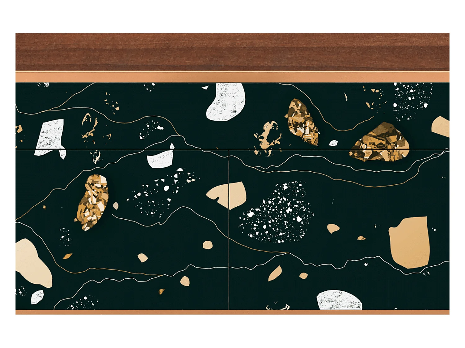 Credenza - 115x85x48 cm - BS4 - Space Rocks, Noce
