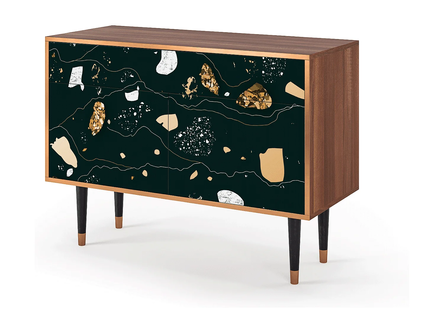 Kredens - 115x85x48 cm - BS4 - Space Rocks, Orzech