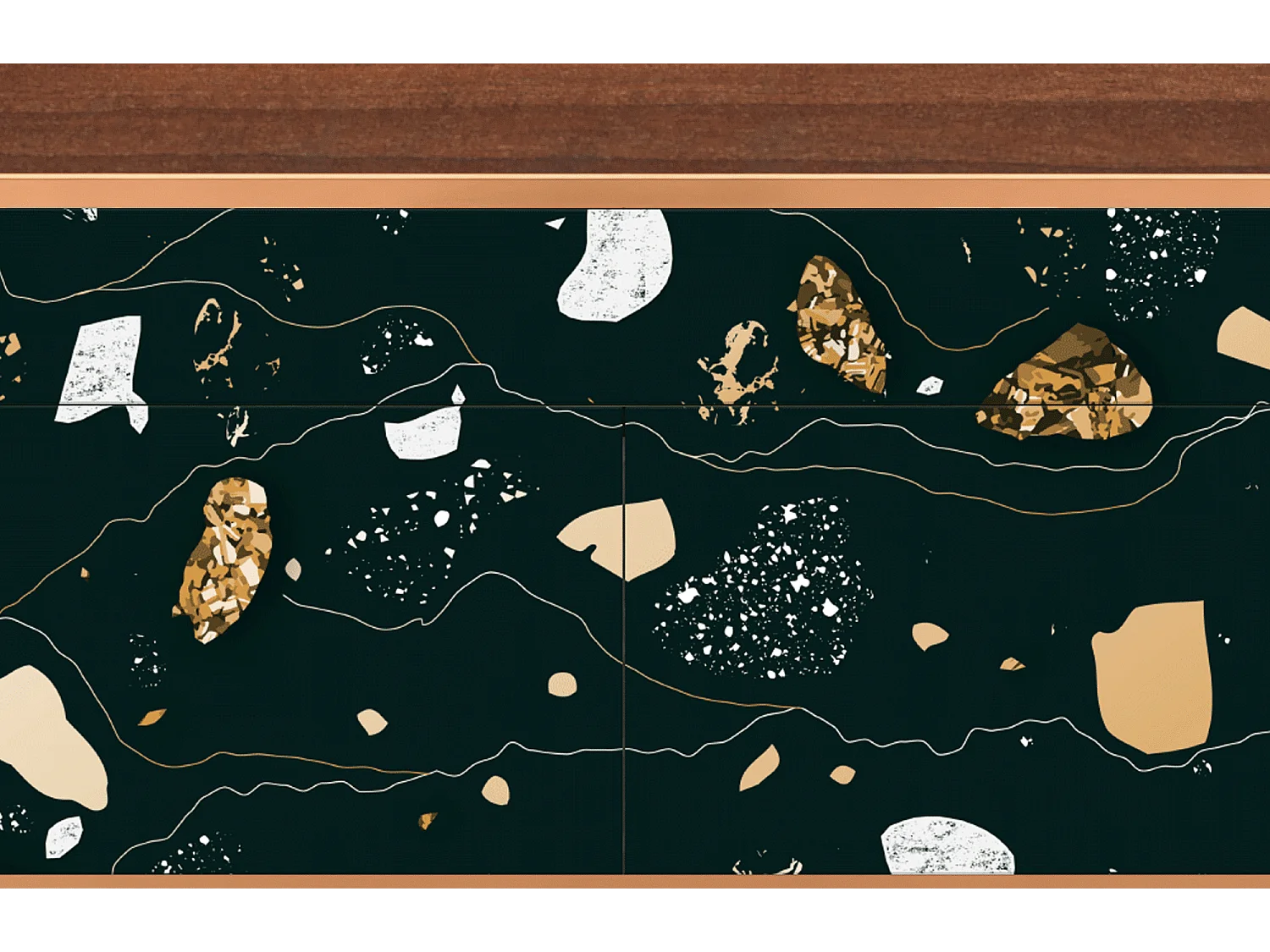 Kredens - 115x85x48 cm - BS4 - Space Rocks, Orzech