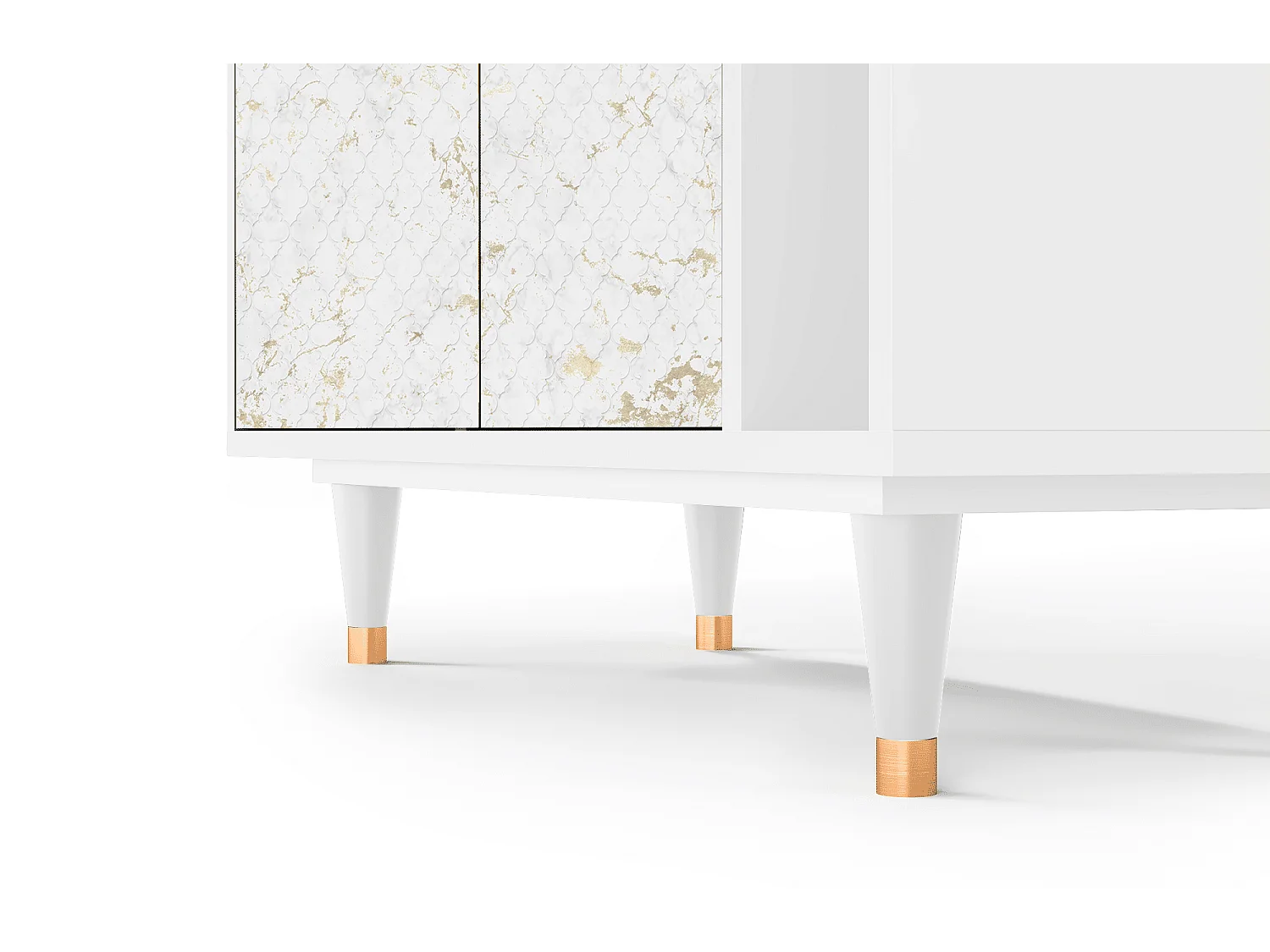 Credenza - 96х110х41 cm - BS6 - Sweet Cotton, Bianco