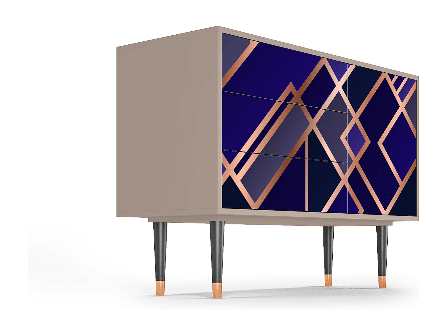 Aparador - 115х84х41 cm - S3 - Aquamarine Getsby, Latte