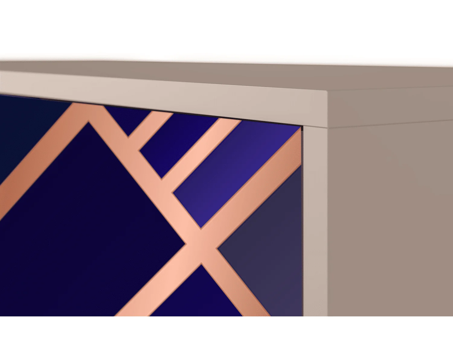 Aparador - 115х84х41 cm - S3 - Aquamarine Getsby, Latte