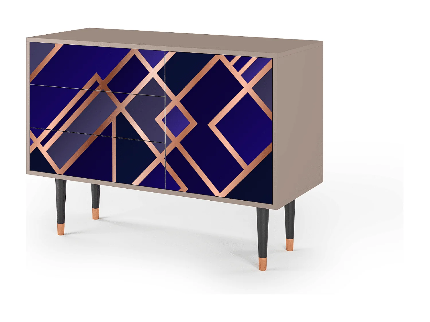 Buffet - 115х84х41 cm - S3 - Aquamarine Getsby, Latte