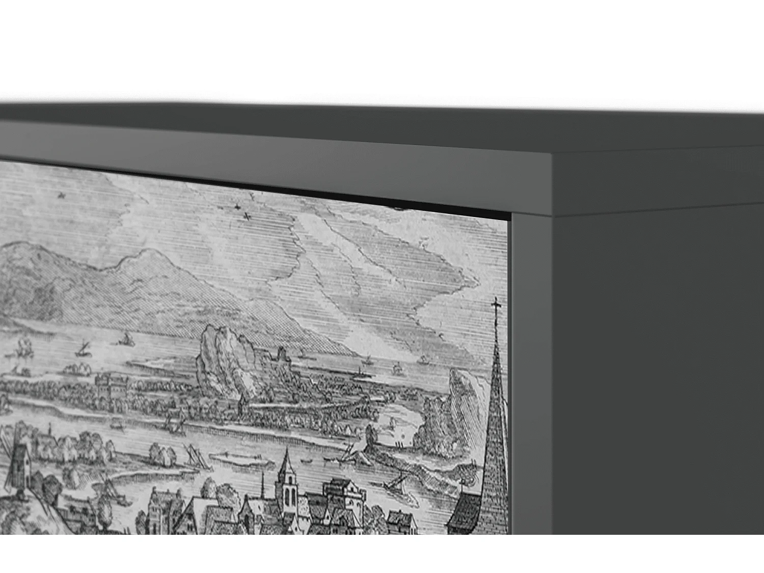 Kredens - 115х84х41 cm - S3 - Departure, Antracyt