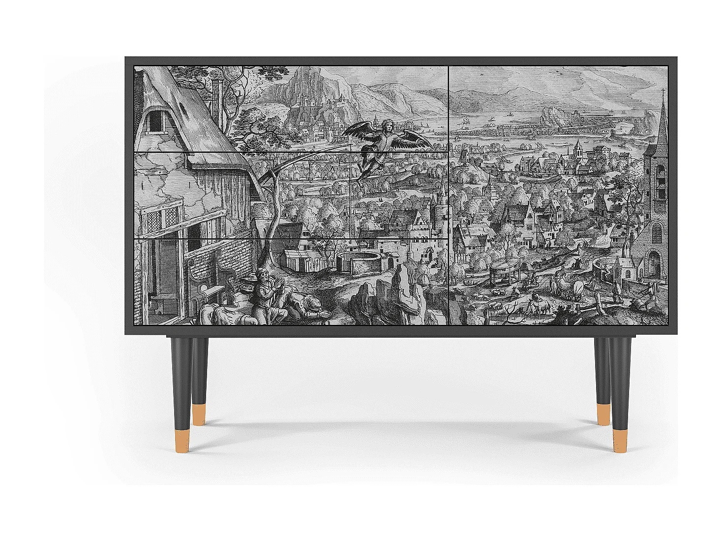 Credenza - 115х84х41 cm - S3 - Departure, Antracite