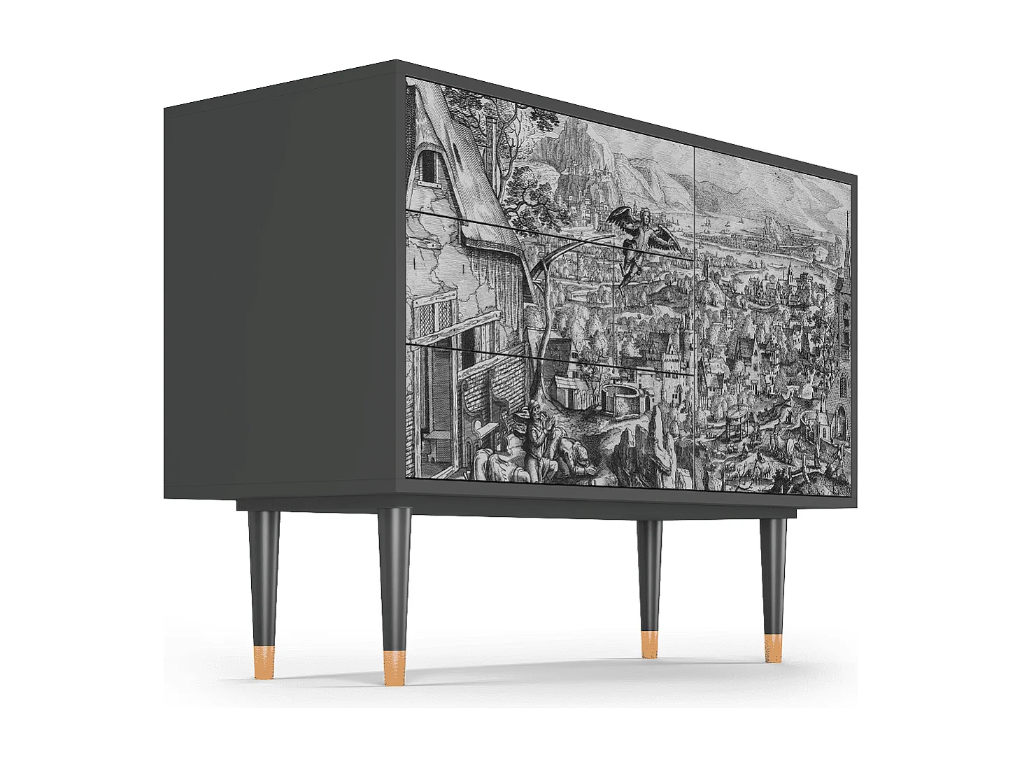 Credenza - 115х84х41 cm - S3 - Departure, Antracite