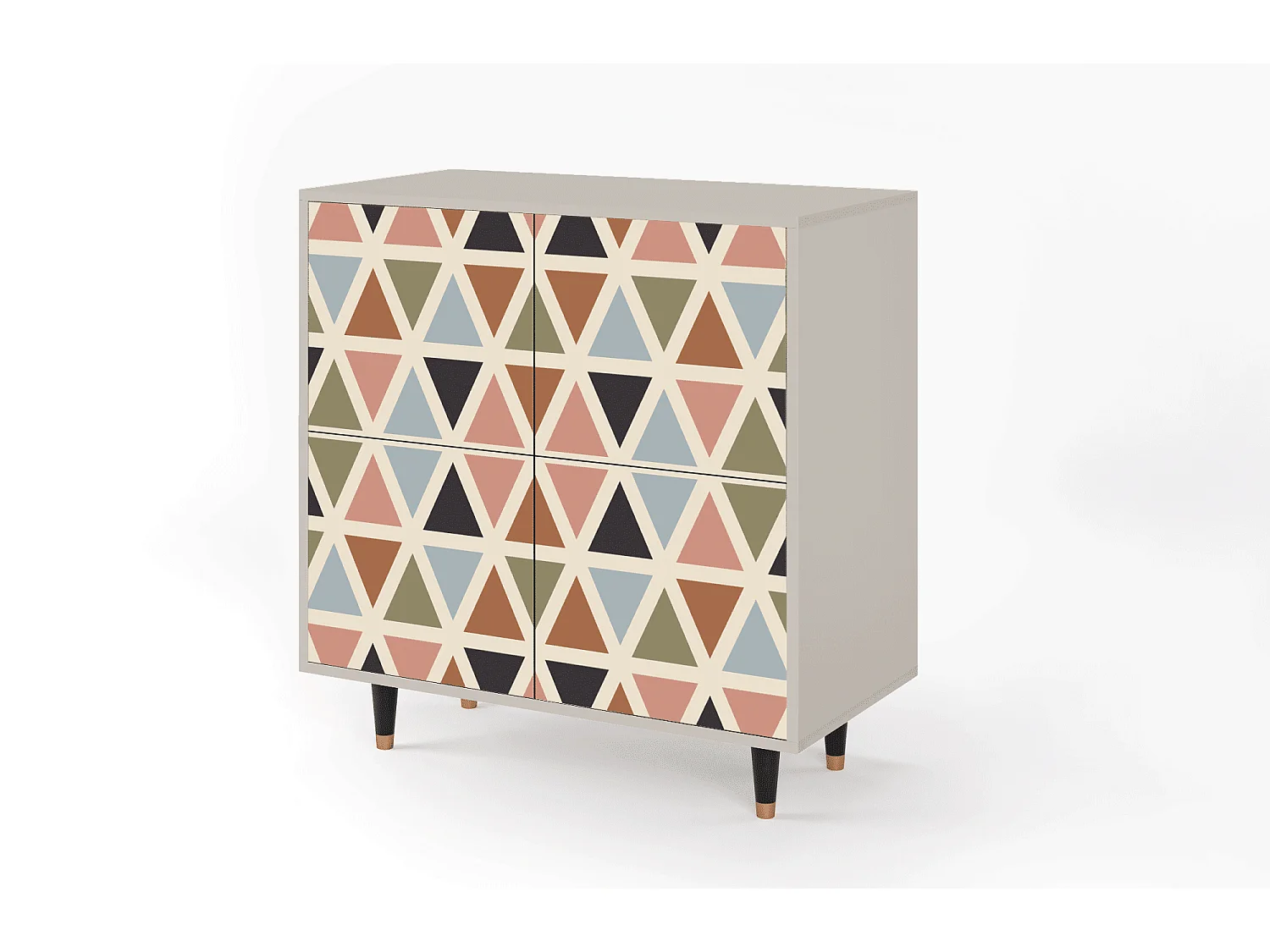 Credenza - 94x96x48 cm - BS3 - Royal Triangles, Sabbia