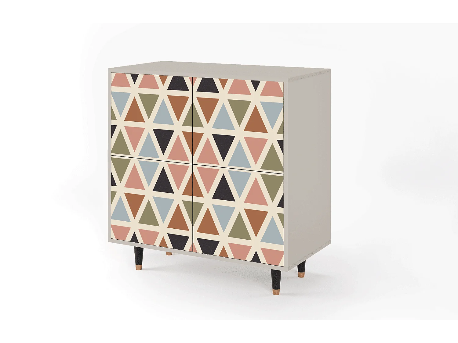 Credenza - 94x96x48 cm - BS3 - Royal Triangles, Sabbia