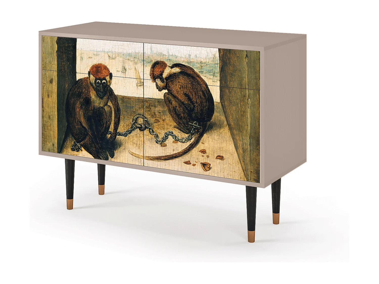 Credenza - 115x85x48 cm - BS4 - Two Monkeys, Latte