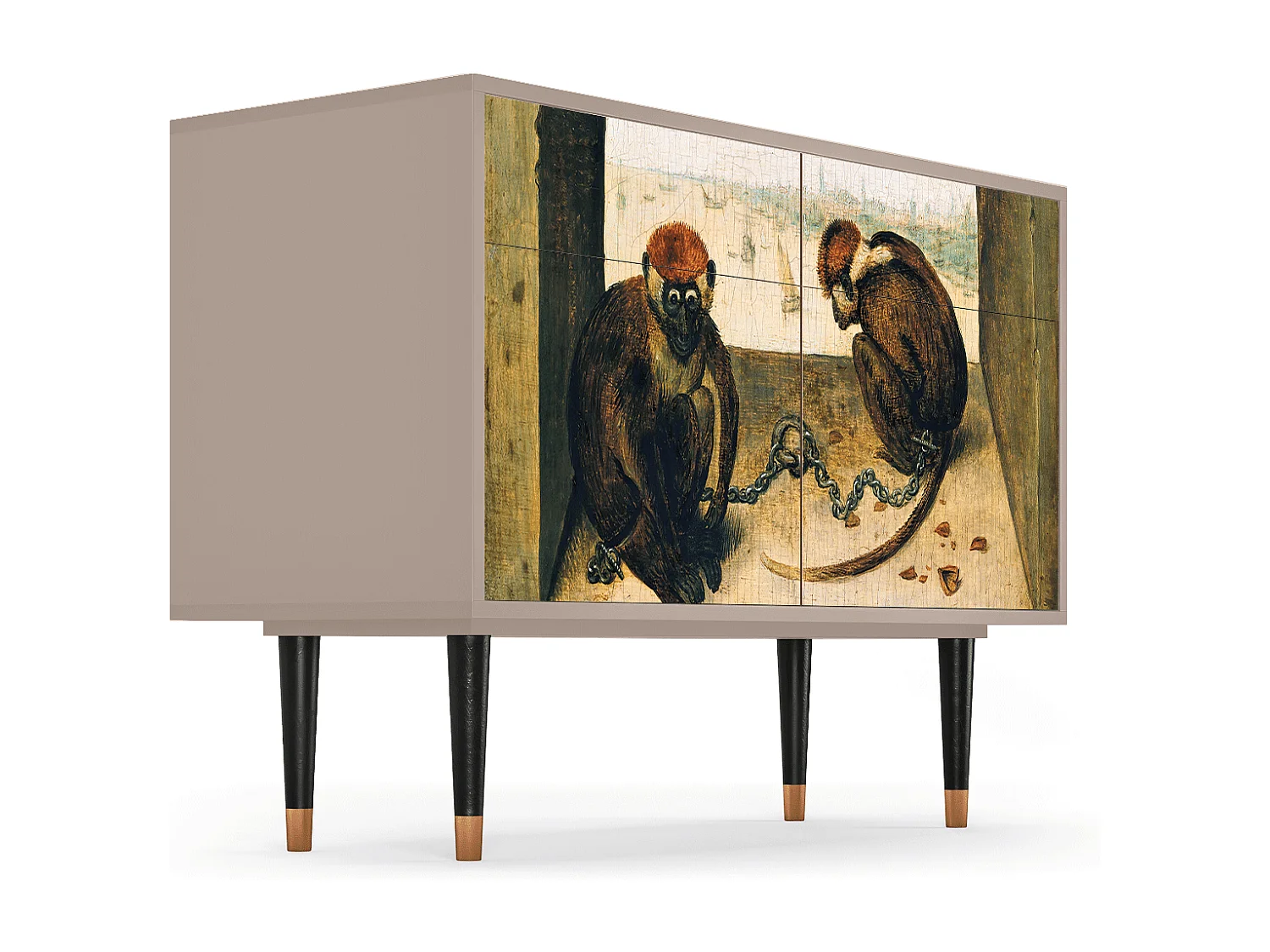 Credenza - 115x85x48 cm - BS4 - Two Monkeys, Latte