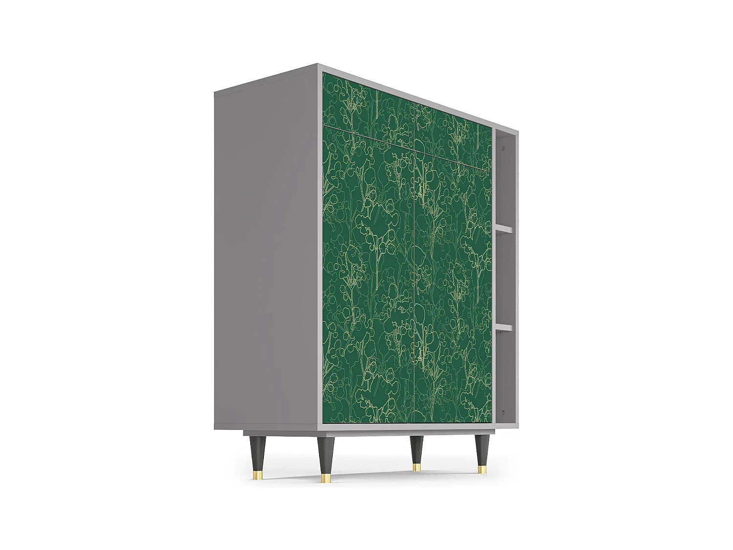 Sideboard - 96х110х41 cm - BS6 - Emerald Forest, Grau