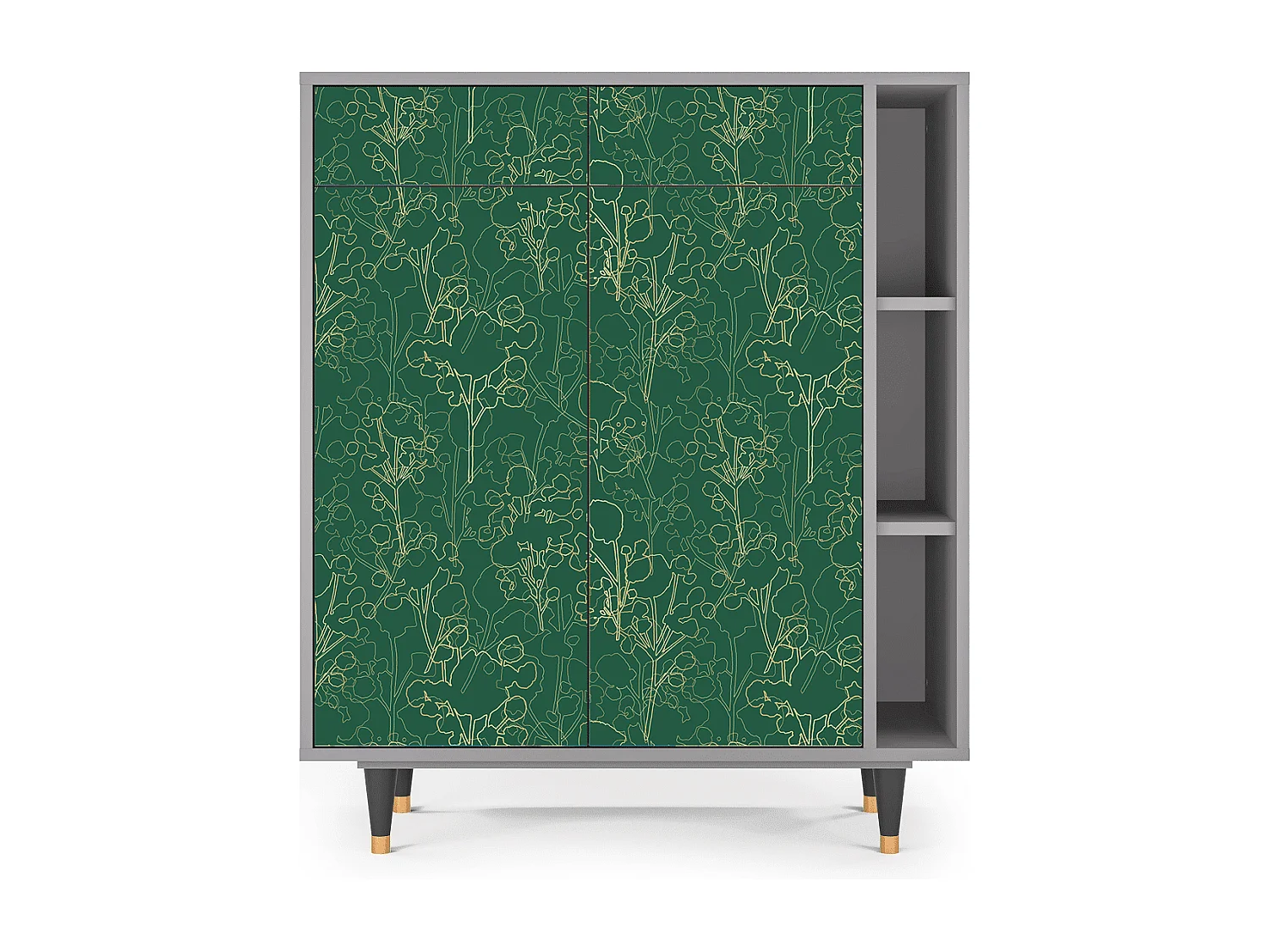 Dressoir - 96х110х41 cm - BS6 - Emerald Forest, Grijs
