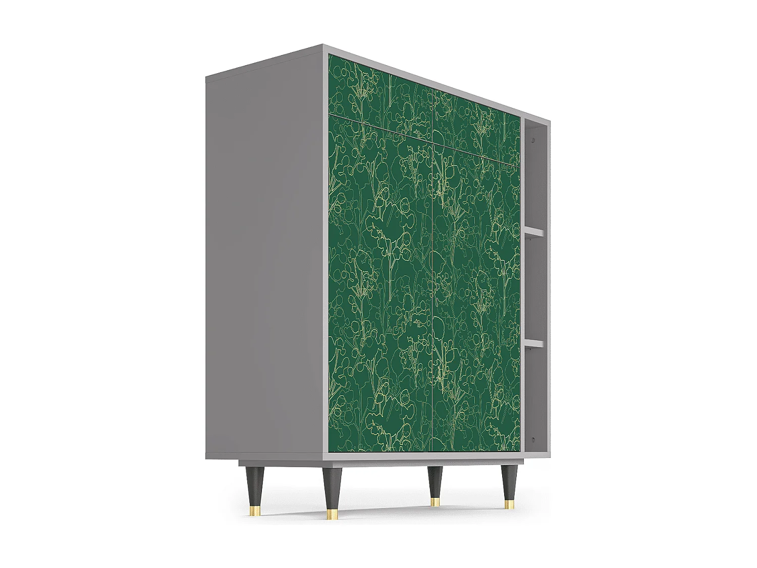 Dressoir - 96х110х41 cm - BS6 - Emerald Forest, Grijs