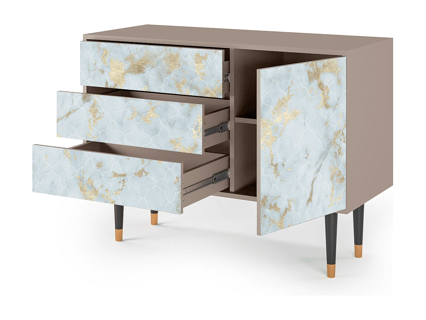 Credenza - 115х84х41 cm - S3 - Golden Waves, Latte