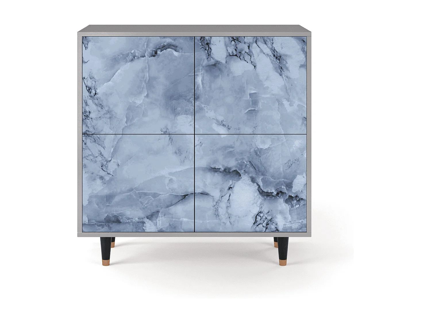 Sideboard - 94x96x48 cm - BS3 - Feather Ice, Grau