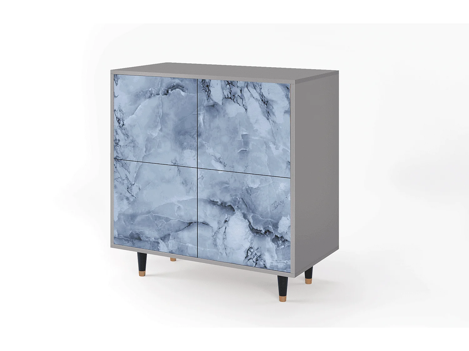 Sideboard - 94x96x48 cm - BS3 - Feather Ice, Grau