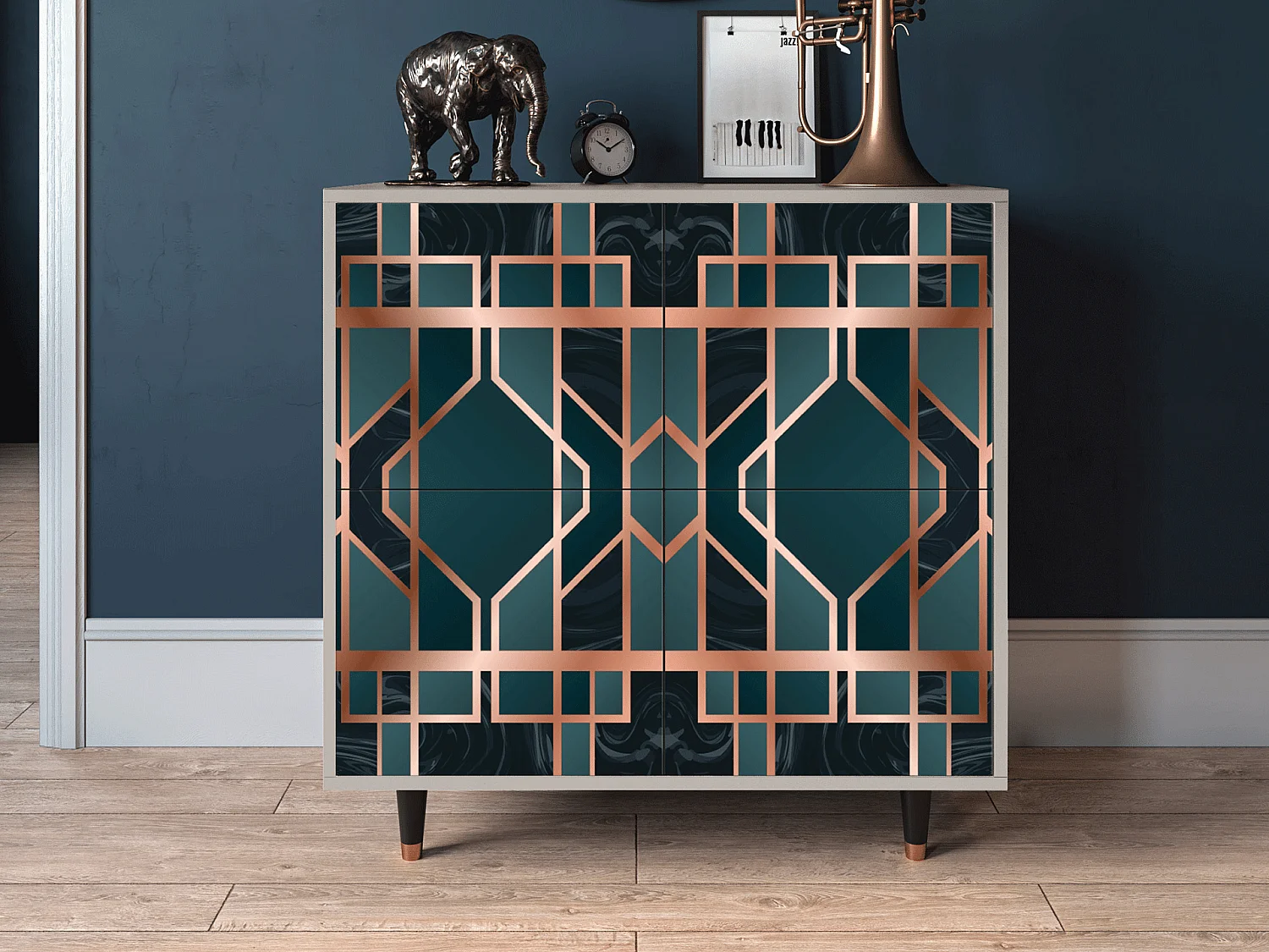 Sideboard - 94x96x48 cm - BS3 - Emerald Metro, Sand