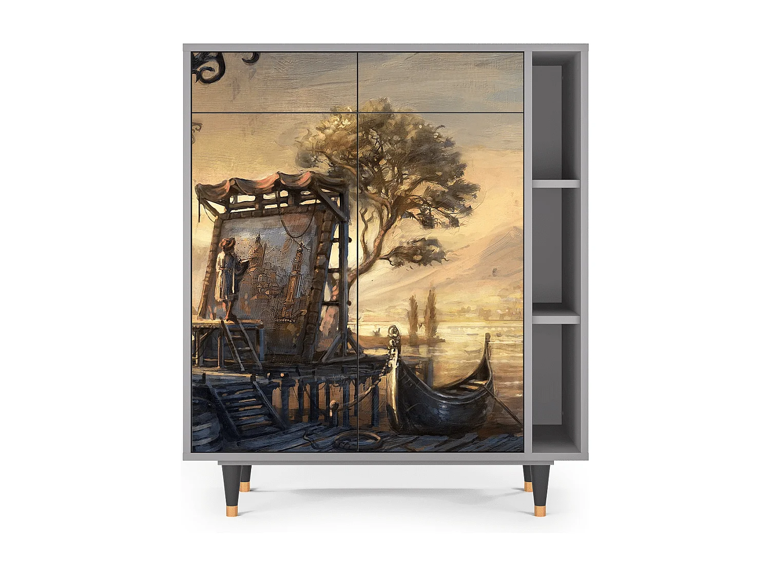 Buffet - 96х110х41 cm - BS6 - Venice, Gris