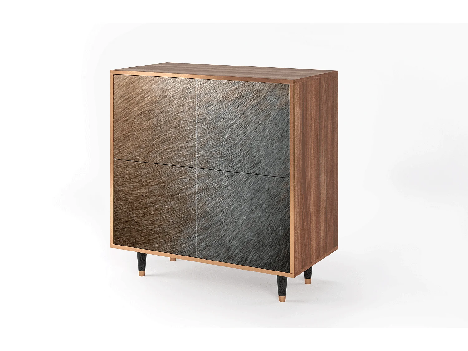 Buffet - 94x96x48 cm - BS3 - Peanut Hair, Noyer