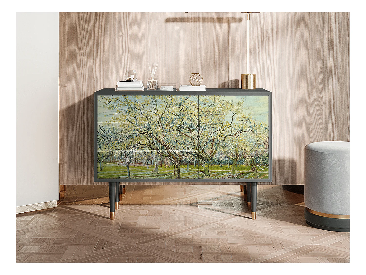 Sideboard - 115х84х41 cm - S3 - The Weiß Orchard, Anthrazit