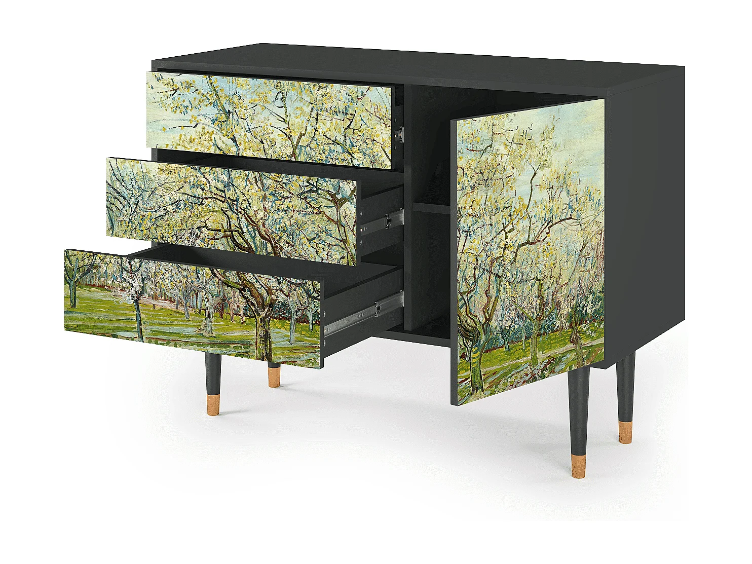 Sideboard - 115х84х41 cm - S3 - The Weiß Orchard, Anthrazit