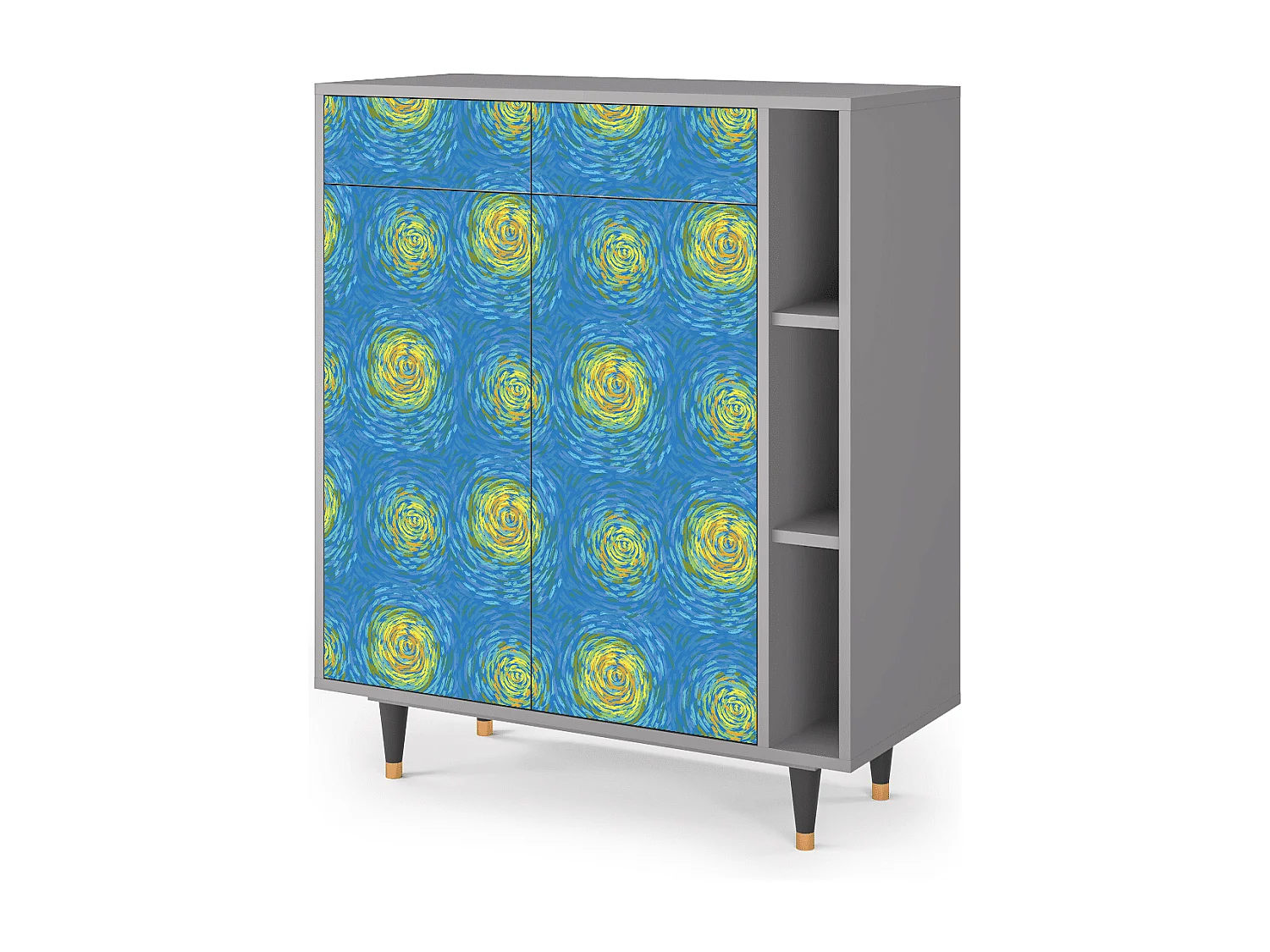 Credenza - 96х110х41 cm - BS6 - Van Gogh Lights, Grigio