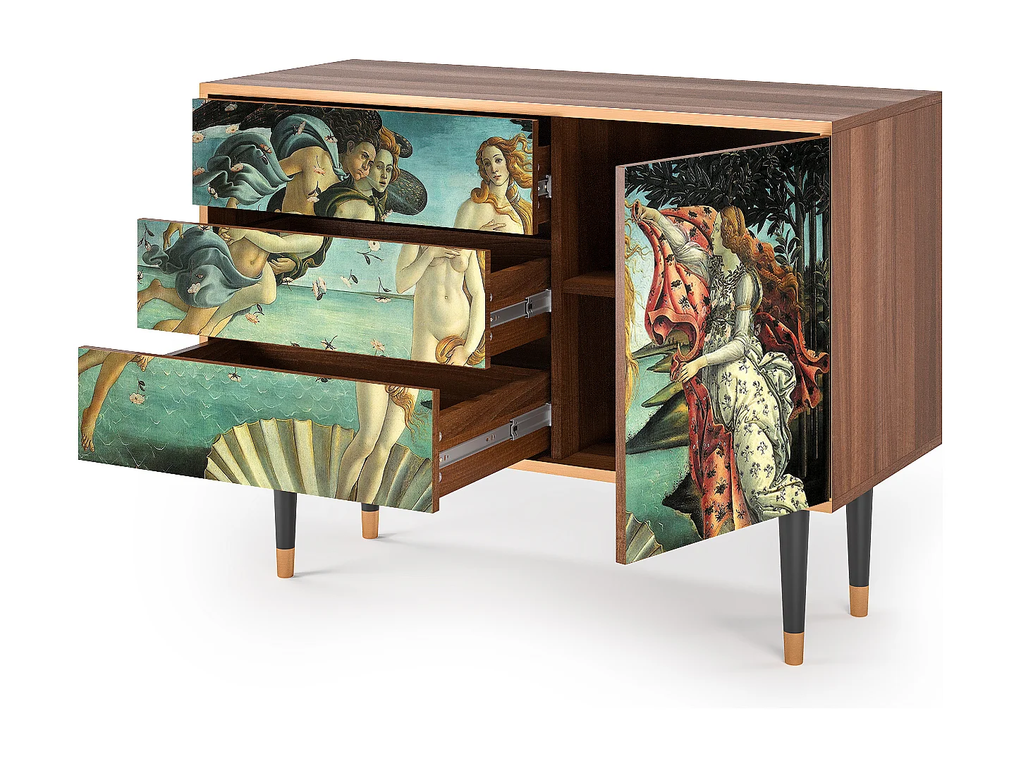 Buffet - 115х84х41 cm - S3 - The Birth of Venus, Noyer