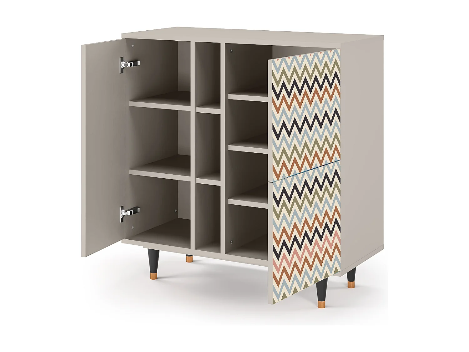 Credenza - 94х96х41 cm - BS5 - Bright Ripple, Sabbia