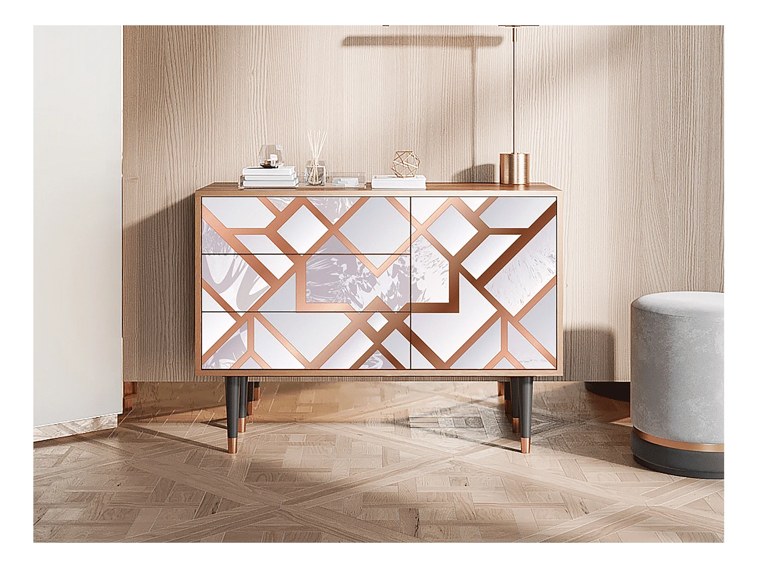 Buffet - 115х84х41 cm - S3 - Pastel Fairytale, Noyer