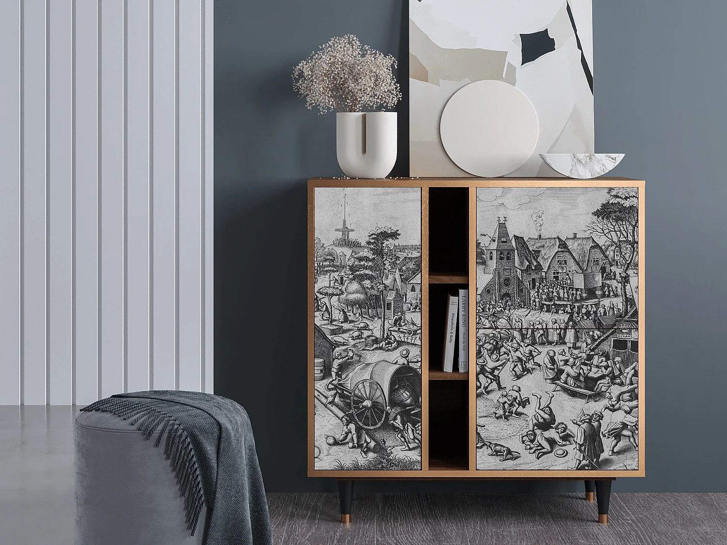 Buffet - 94х96х41 cm - BS5 - The Festival of Saint, Noyer